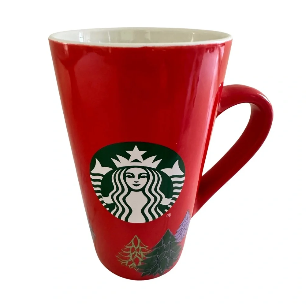 Starbucks 16 oz Red‎ Christmas Mug